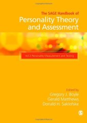 book The SAGE Handbook of Personality Theory and Assessment, Volume 2: Personality Measurement and Testing