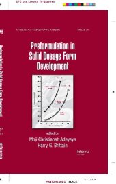 book Preformulation in Solid Dosage Form Development