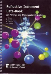 book Refractive Increment Data-book: For Polymer and Biomolecular Scientists