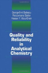 book Quality and Reliability in Analytical Chemistry