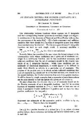 book On Certain Criteria for Fourier Constants of L Integrable Functions