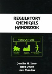 book Regulatory Chemicals Handbook 