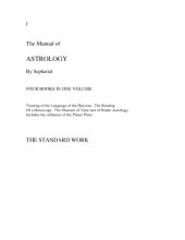 book The Manual of Astrology - Book I: The Language of the Heavens