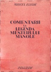 book Comentarii la Legenda Meşterului Manole