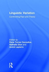 book Linguistic Variation: Confronting Fact and Theory