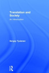 book Translation and Society: An Introduction