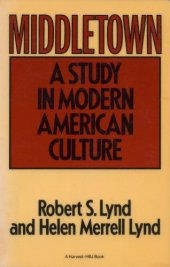 book Middletown: A Study in Modern American Culture