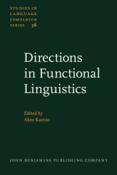 book Directions in Functional Linguistics