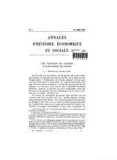 book Annales d’histoire économique et sociale - Revue trimestrielle - Tome III - Annee 1929