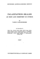 book Palaepaphos-Skales: An Iron Age Cemetery in Cyprus (Text)