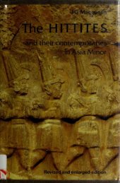 book The Hittites: And Their Contemporaries in Asia Minor