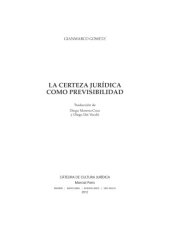 book La certeza jurídica como previsibilidad