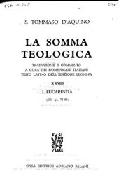 book La Somma Teologica. L'Eucaristia (III. qq. 73-83)