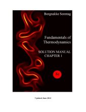 book Fundamentals of Thermodynamics, Instructor Solution Manual