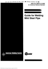 book AWS D10.12-2000 Guide for Welding Mild Steel Pipe