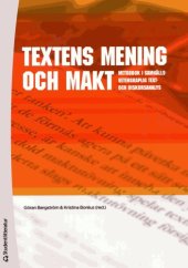 book Textens mening och makt : metodbok i samhällsvetenskaplig text- och diskursanalys