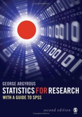 book Statistics for Research: With a Guide to SPSS