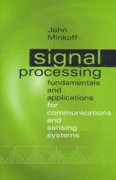 book Signal Processing Fundamentals and Applications for Communications and Sensing Systems 