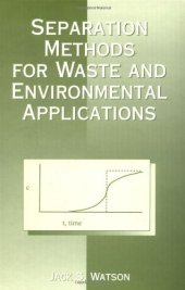 book Separation Methods for Waste and Environmental Applications