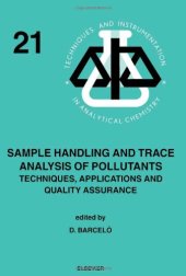 book Sample handling and trace analysis of pollutants: Techniques, applications and quality assurance