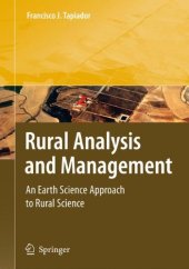 book Rural Analysis and Management: An Earth Science Approach to Rural Science