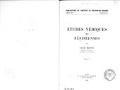 book Etudes védiques et pāṇinéennes 1