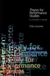 book Theory for Performance Studies: A Student's Guide