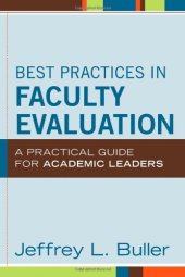 book Best Practices in Faculty Evaluation: A Practical Guide for Academic Leaders