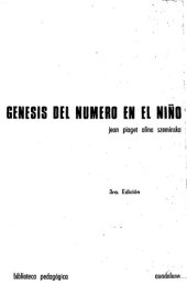 book Génesis del número en el niño