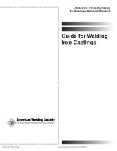 book AWS D11.2-1989-R2006 Guide for  Welding Iron Castings