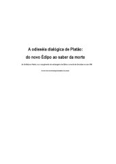 book A odisséia dialógica de Platão: do novo Édipo ao saber da morte