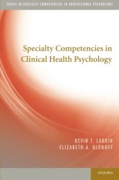 book Specialty Competencies in Clinical Health Psychology