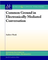 book Common Ground in Electronically Mediated Conversation