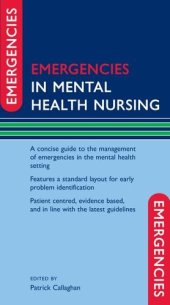 book Emergencies in Mental Health Nursing