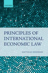 book Principles of International Economic Law