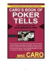 book Caro&#039;s book of Poker Tells