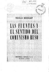 book Las fuentes y el sentido del comunismo ruso