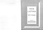 book Vox Latina: método de latín para los cursos 3o. y 4o. de bachillerato