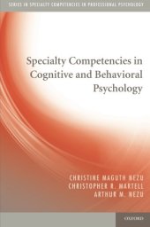 book Specialty Competencies in Cognitive and Behavioral Psychology