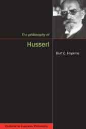 book The Philosophy of Husserl