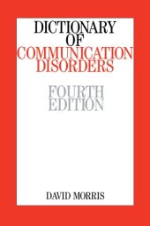 book Dictionary of communication disorders