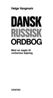 book Dansk-Russisk ordbog