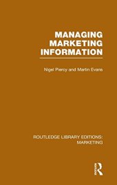 book Routledge Library Editions: Marketing (27 vols): Managing Marketing Information