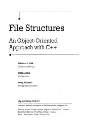 book File Structures: An Object-Oriented Approach with C++