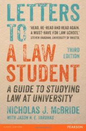 book Letters to a Law Student: A Guide to Studying Law at University