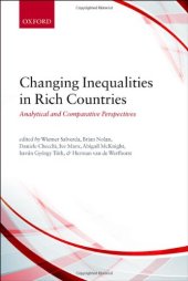 book Changing Inequalities in Rich Countries: Analytical and Comparative Perspectives