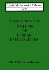 book Systems of Linear Inequalities