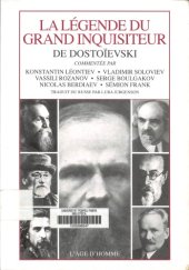 book Le Grand Inquisiteur (Un Chapitre du livre, La Nouvelle conscience religieuse et la société, Petersbourg, 1907)