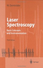 book Laser spectroscopy: basic concepts and instrumentation