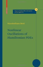 book Nonlinear Oscillations of Hamiltonian PDEs